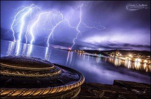 Temporale e fulmini a Trieste 21.8.2014