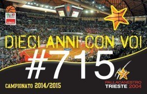 PALLACANESTRO TRIESTE 2014 abbonamenti
