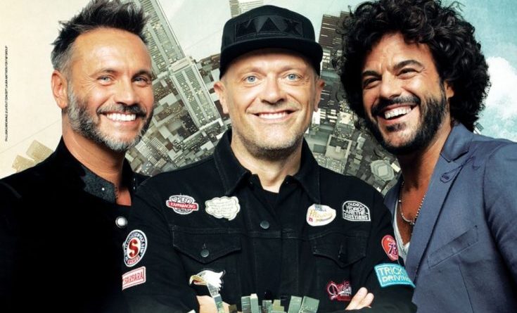 Musica, il trio d’assi Max Pezzali, Nek e Francesco Renga in concerto a Villa Manin