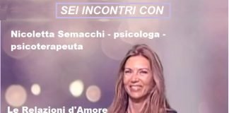 Amore, innamoramento, rapporto uomo e donna: sei incontri con Nicoletta Semacchi
