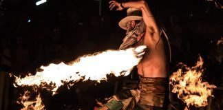 TACT Festival “on fire”, serata pirotecnica con il Drago Bianco