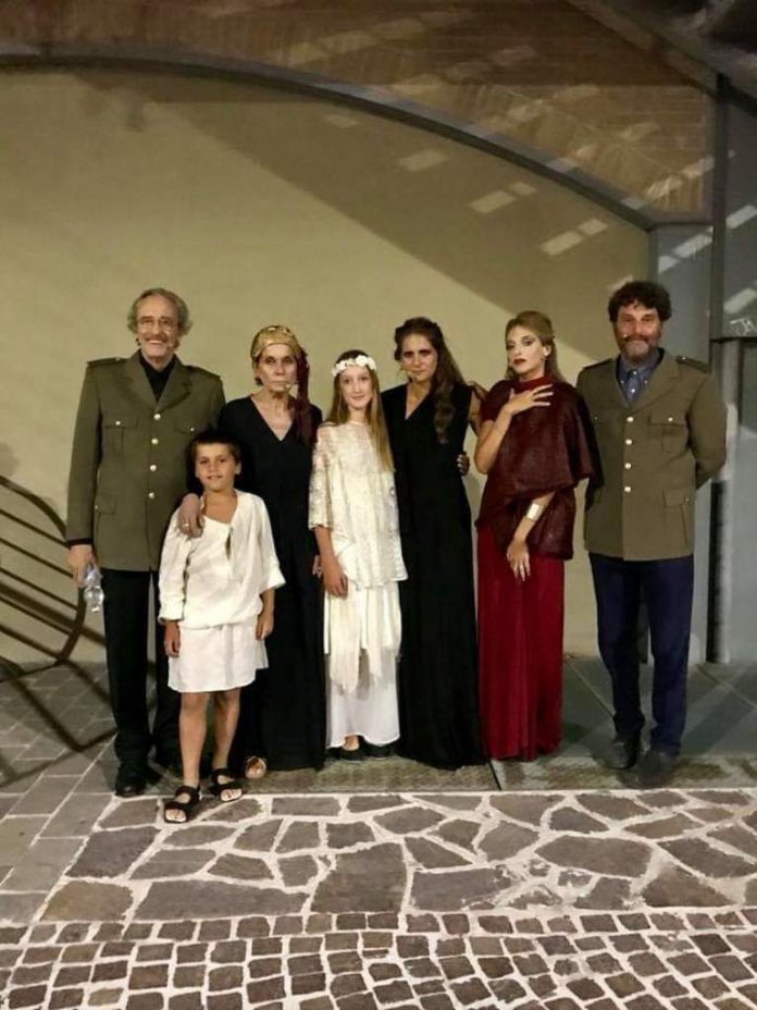 Il cast di "Le troiane"