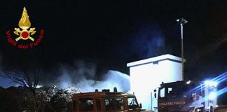 Noghere, incendio al deposito rifiuti. Ancora ignote le cause