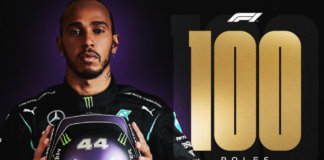 Qualifiche GP Spagna Hamilton 100