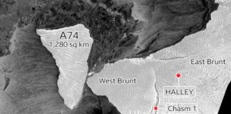 Un tocco gelido mette in pericolo la stazione di Halley in Antartide