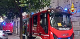 incendio appartamento via bonomea trieste - vigili del fuoco