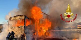 incendio autostrada 13 - trieste prosecco