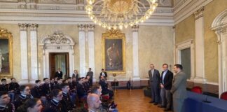 Trieste, Fedriga riceve gli allievi della scuola militare Teuliè fedriga-roberti-scuola militare Teuliè