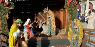 Presepe, Piazza Unità, Trieste, statua danneggiata, pastore mozzato, vandalismo, cronaca