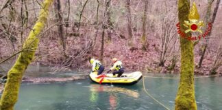 disperso Polcenigo, sorgenti del Livenza, Pordenone, Vigili del fuoco, ricerche disperso, cronaca locale, Friuli Venezia Giulia