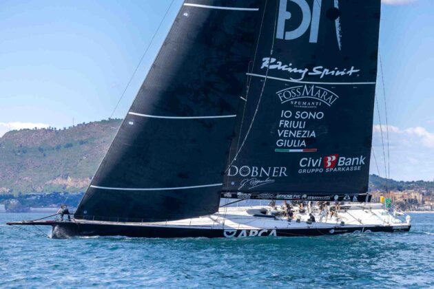 Regata dei Tre Golfi, Arca SGR, Furio Benussi, vela offshore, Maxi 100, giovani velisti, Fast and Furio Sailing Team