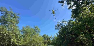Monrupino, incidente bici, Soccorso Alpino, elisoccorso regionale, Carso triestino, ciclista ferito, Trieste