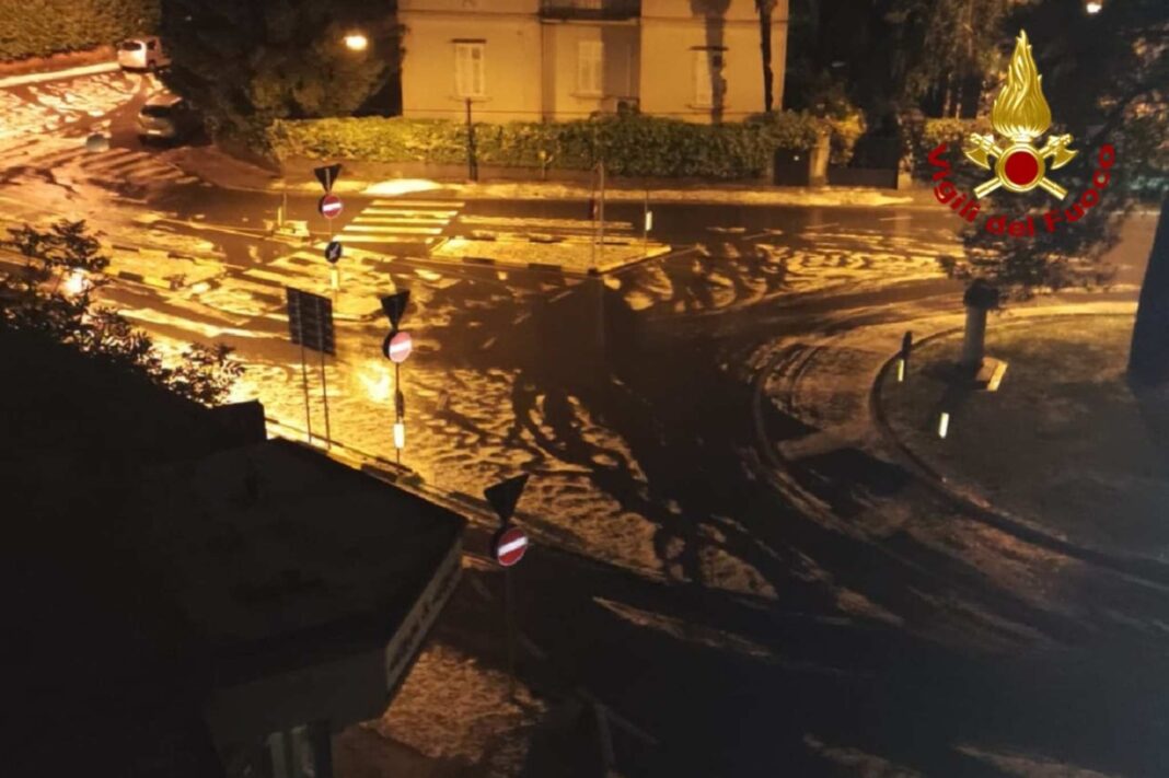 maltempo, Gorizia, Monfalcone, allagamenti, Vigili del fuoco, grandine, Trieste