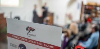 Volantino di un'iniziativa dei Carabinieri per prevenire le truffe agli anziani