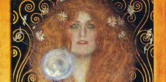 Dettaglio dell'opera "Nuda Veritas" di Gustav Klimt