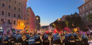 corteo antifascista, Trieste, viale XX Settembre, CasaPound, Riccardo Laterza, Fabio Scoccimarro, Almerigo Grilz