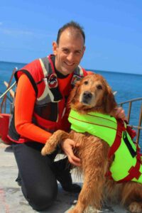 Bau Beach Trieste, Barcola, cani in spiaggia, caldo cani, benessere animale, Cani Salvataggio Trieste, Emanuele Esposito