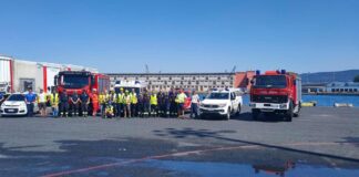 Porto di Trieste, Molo VI, esercitazione antincendio, Samer Seaports, Croce Rossa Italiana, Pompieri Volontari, sicurezza portuale