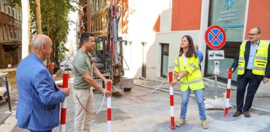 Via Commerciale Trieste, lavori pubblici, viabilità Trieste, AcegasApsAmga, traffico Trieste, cantieri stradali, Comune di Trieste