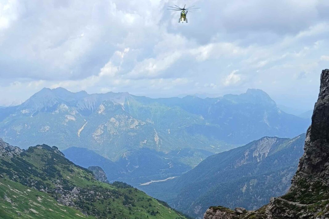 Intervento del Soccorso Alpino sulle Dolomiti Friulane
