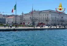 Trieste, Bacino San Giusto, Vigili del fuoco, Auto in mare, Capitaneria di Porto, Sommozzatori, Cronaca Trieste