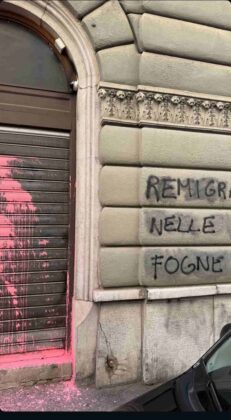 CasaPound, Trieste, via San Zaccaria, Avanguardia Nazionale, antifascismo, cronaca, imbrattamento