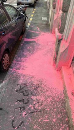 CasaPound, Trieste, via San Zaccaria, Avanguardia Nazionale, antifascismo, cronaca, imbrattamento