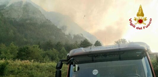 Incendi FVG, Incendio Claut, Incendio Monrupino, Protezione Civile FVG, Pompieri Volontari, Claut, Carso triestino
