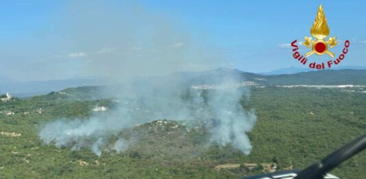 Incendio Monrupino, Carso triestino, Protezione Civile FVG, Pompieri Volontari, Incendi boschivi, Trieste, Friuli Venezia Giulia