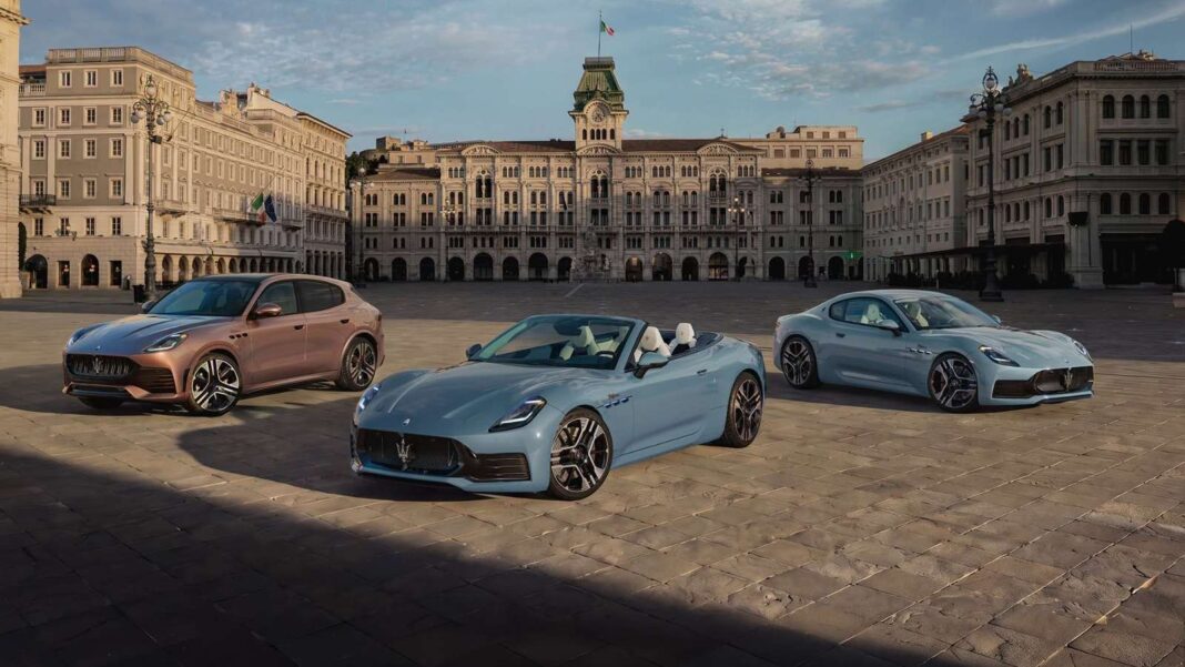 Maserati, Piazza Unità d’Italia, Trieste, Grecale, GranTurismo, GranCabrio, campagna pubblicitaria