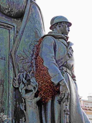 Trieste, Piazza Unit&agrave; d'Italia, sciame d'api, vigili del fuoco, centro storico, sicurezza, api