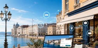 Come il digitale sta cambiando turismo, commercio e servizi a Trieste Immagine creata con IA per articolo di giornale inerente la digitalizzazione delle imprese