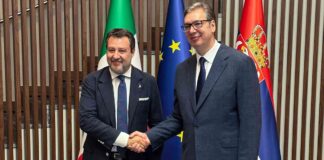 Salvini rilancia in Serbia il corridoio ferroviario Trieste-Belgrado